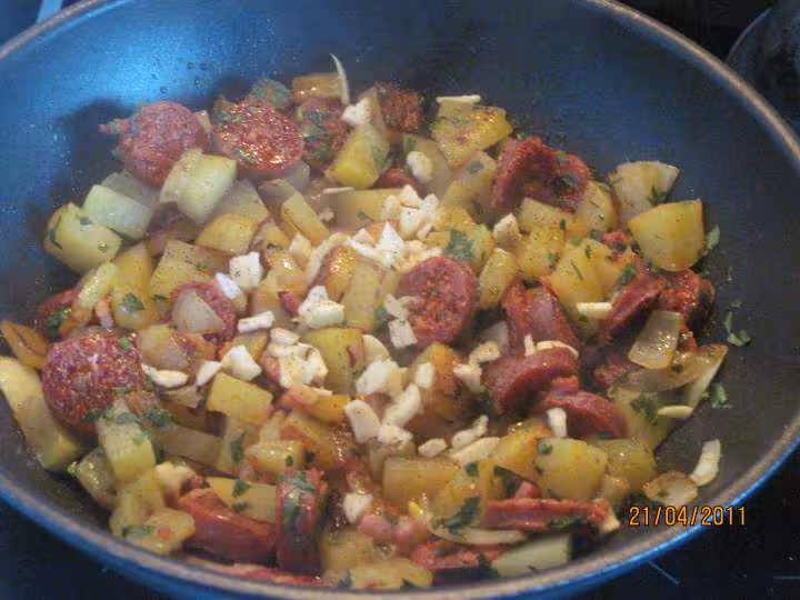 Pommes de terre sautees au chorizo