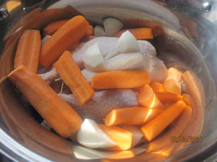 Poule au pot maison