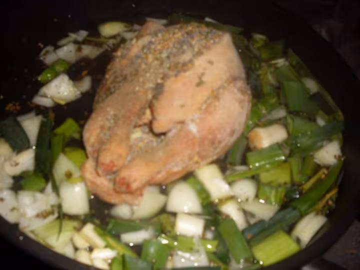 Poule aux legumes