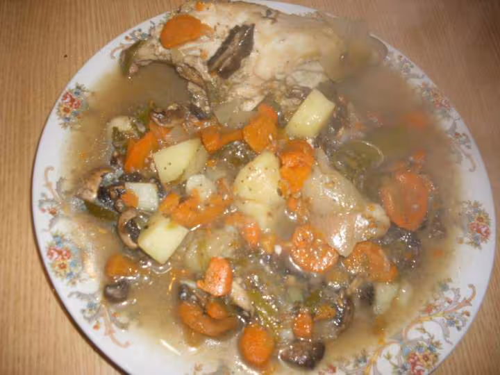 Poule aux legumes