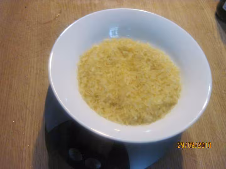 Poulet au riz carottes a la moutarde massale