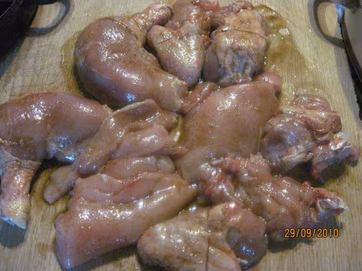 Poulet au riz carottes a la moutarde massale