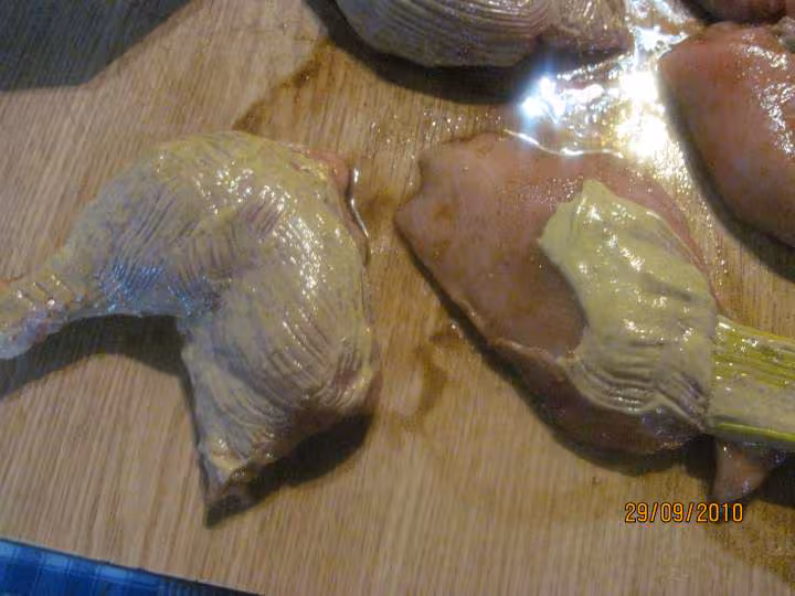 Poulet au riz carottes a la moutarde massale