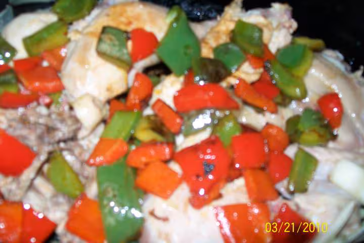 Poulet aux 5 legumes