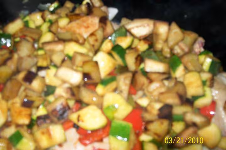 Poulet aux 5 legumes