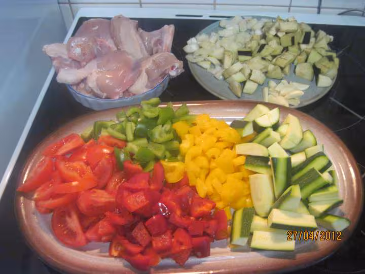 Poulet aux legumes de ratatouille en mijoteuse