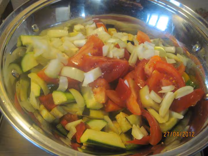 Poulet aux legumes de ratatouille en mijoteuse