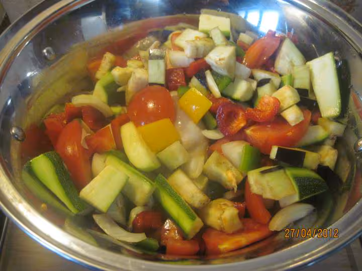 Poulet aux legumes de ratatouille en mijoteuse