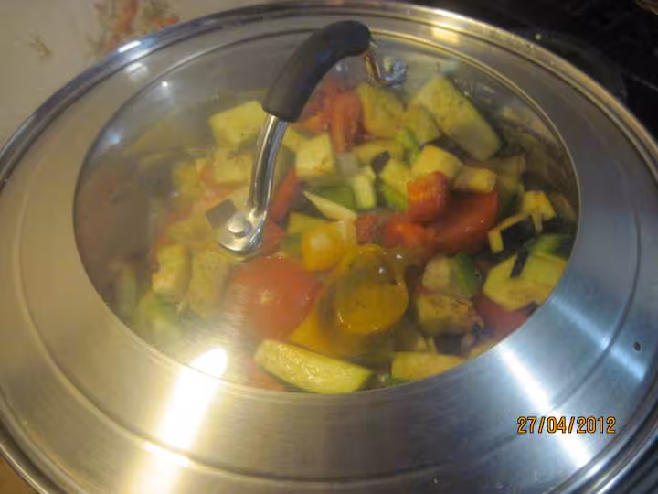 Poulet aux legumes de ratatouille en mijoteuse