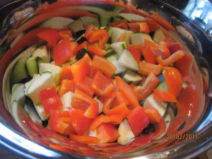 Poulet aux legumes ratatouille mijoteuse