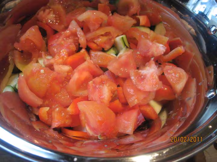 Poulet aux legumes ratatouille mijoteuse