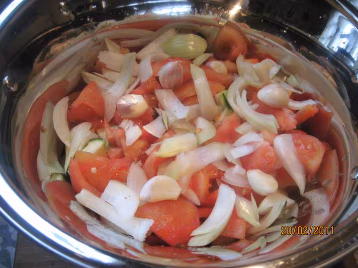 Poulet aux legumes ratatouille mijoteuse
