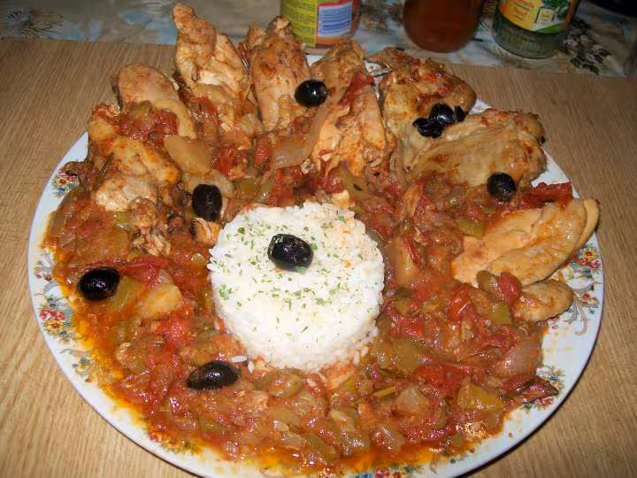 Poulet basquaise maison