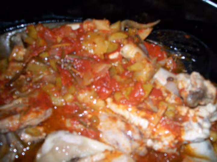 Poulet basquaise maison
