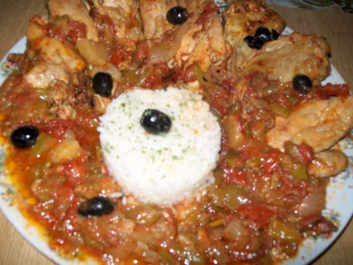 Poulet basquaise maison