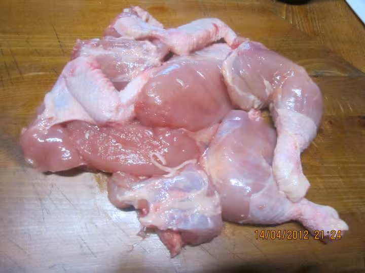 Poulet et legumes mijotes