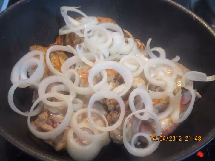 Poulet et legumes mijotes