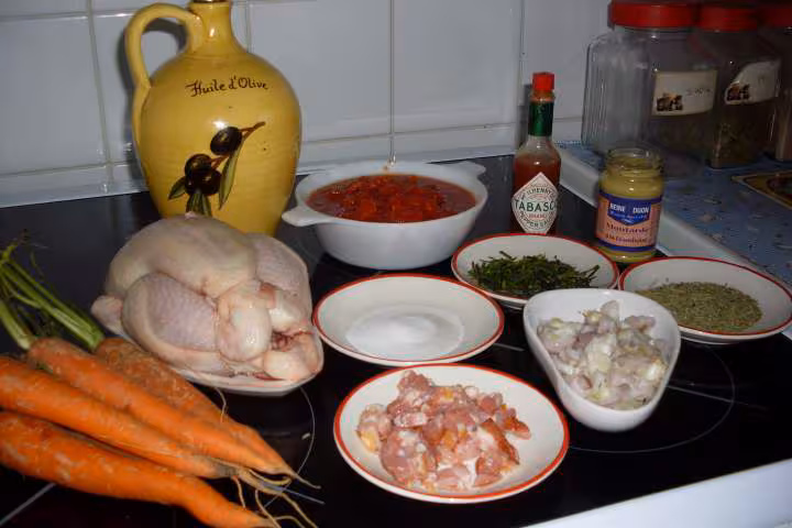 Poussin aux carottes nouvelles photos