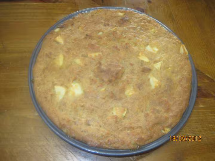 Pudding aux croissants et pomme
