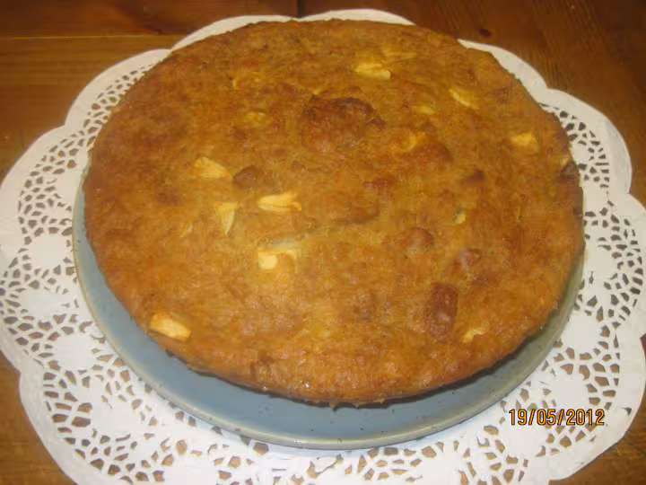 Pudding aux croissants et pomme