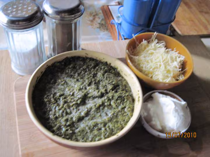 Puree d oseille gratinee