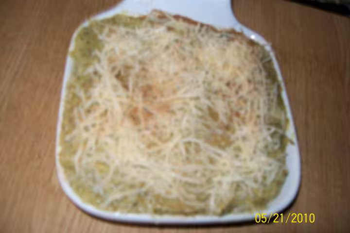 Puree de brocolis gratine