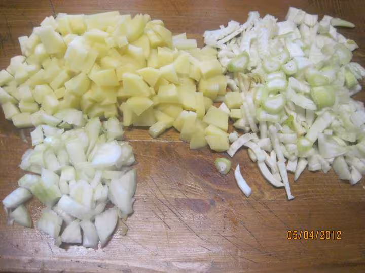 Puree de fenouil et pommes de terre gratine