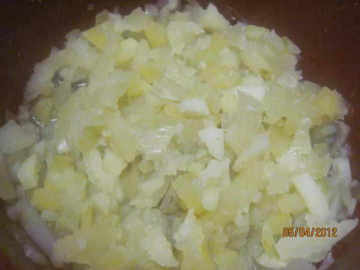 Puree de fenouil et pommes de terre gratine