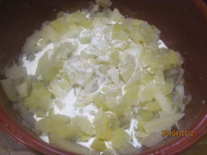 Puree de fenouil et pommes de terre gratine