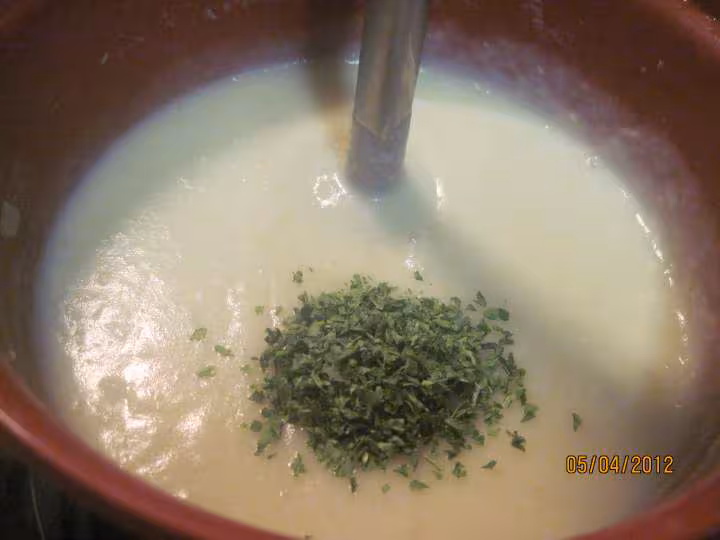 Puree de fenouil et pommes de terre gratine