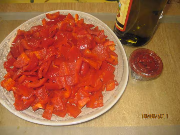 Puree de poivrons rouges a l harissa d ail