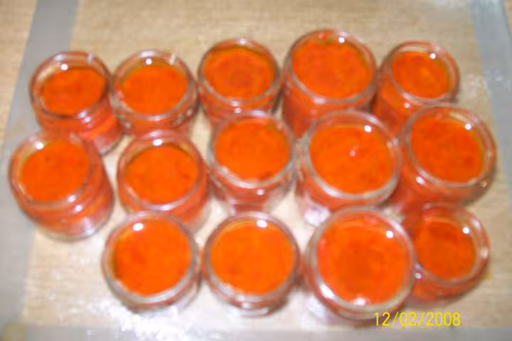 Puree de poivrons rouges a l harissa d ail