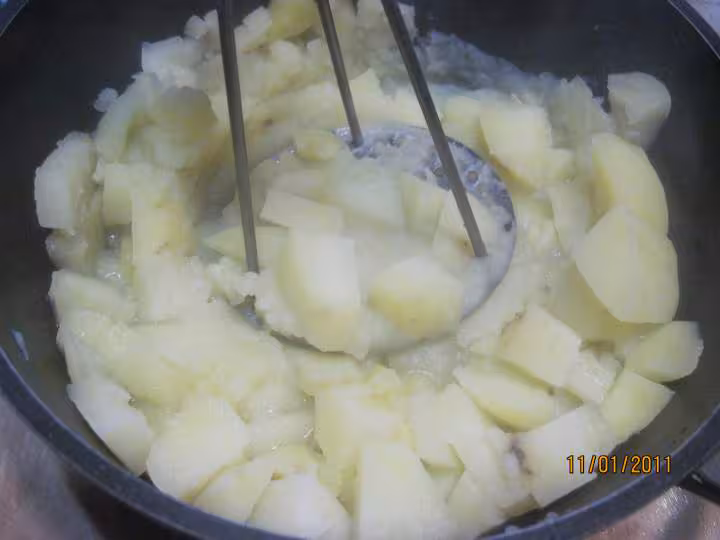Puree de pommes de terre au saumon rose gratinees