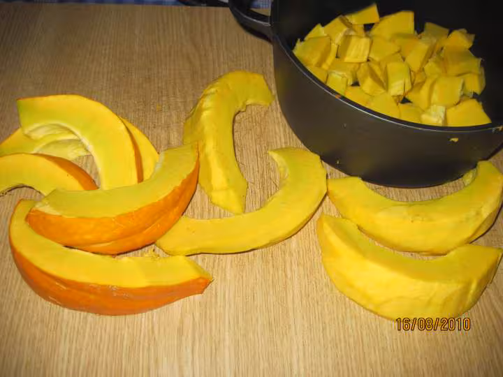 Puree de potimarron au basilic