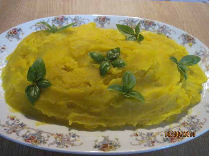 Puree de potimarron au basilic