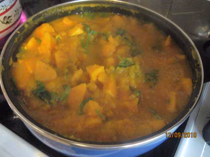 Puree de potimarron au celeri sterilisees
