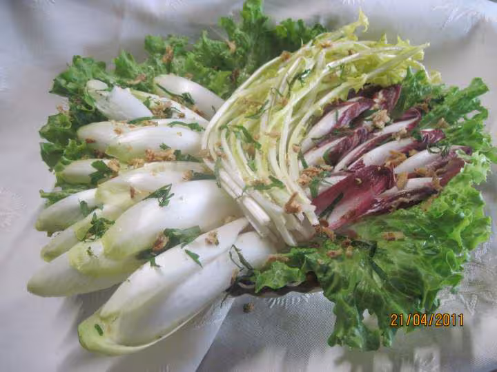 Quatuor de salades en vignaidrette