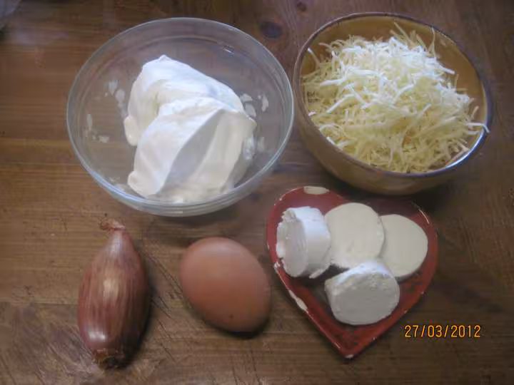 Quiche au saumon courgette et fromage de chevre