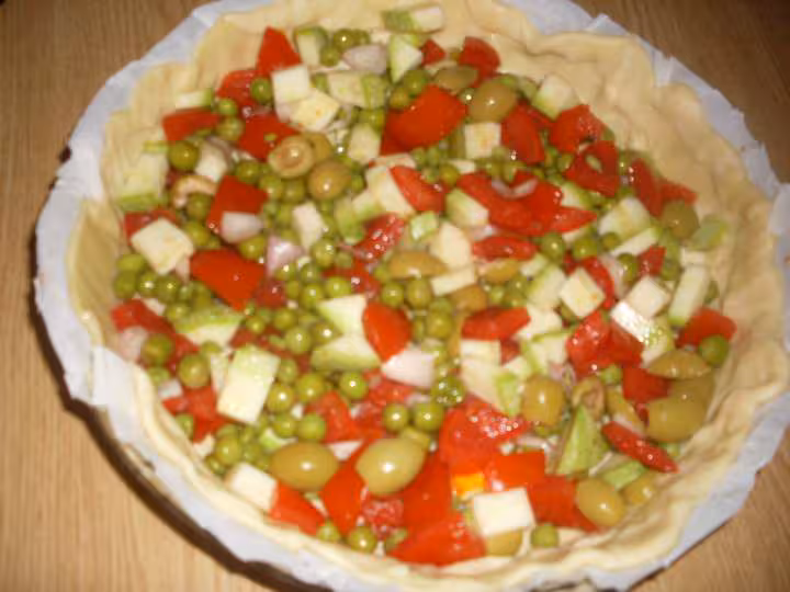Quiche aux 5 legumes