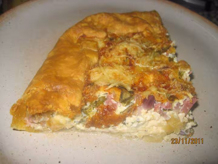 Quiche aux allumettes de canard a l oseille