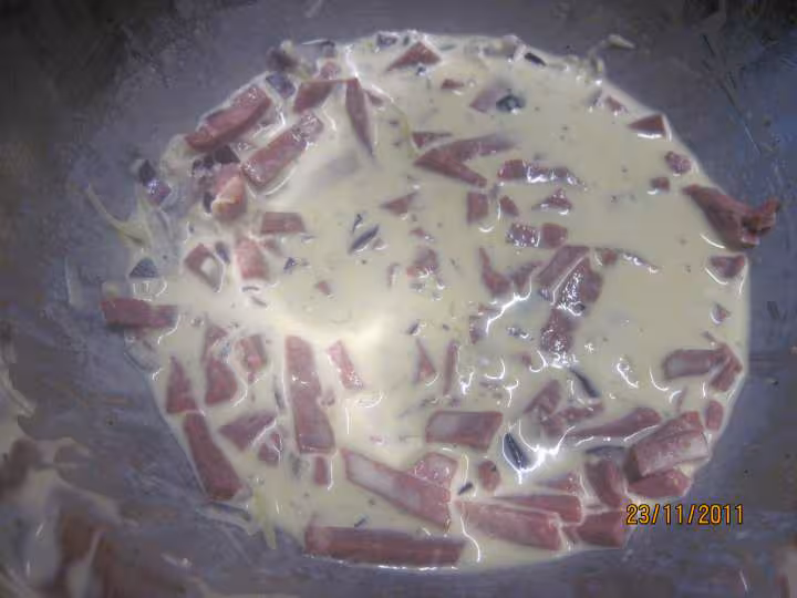 Quiche aux allumettes de canard a l oseille