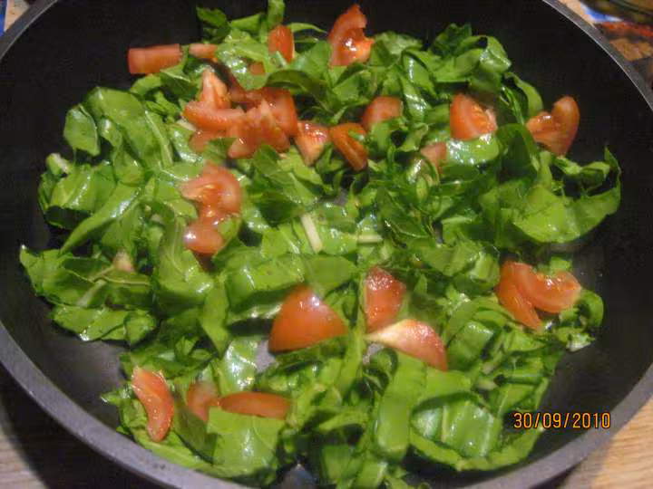 Quiche aux feuilles de bette et surimi photos