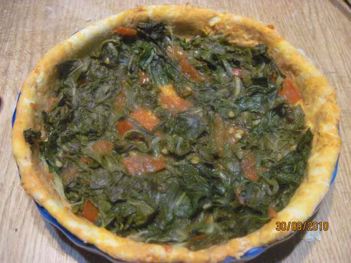Quiche aux feuilles de bette et surimi photos