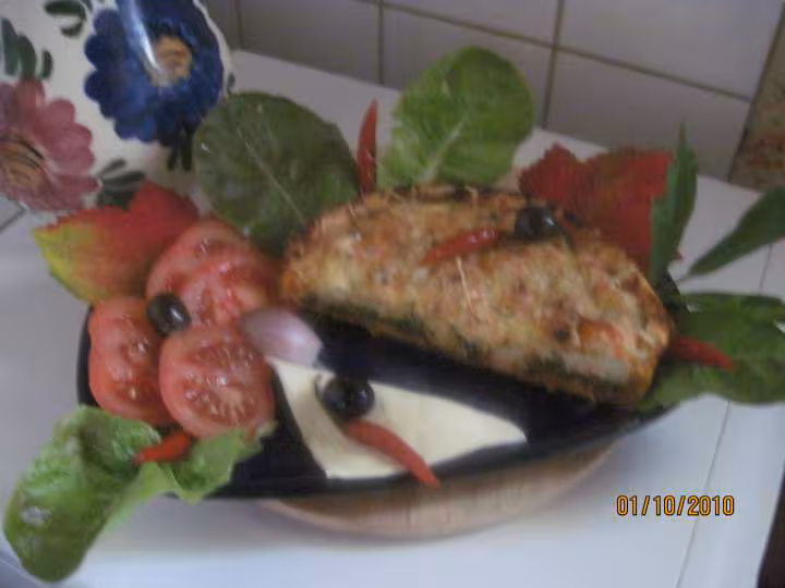Quiche aux feuilles de bette et surimi photos
