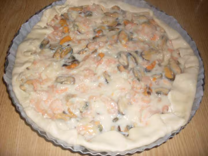 Quiche aux fruits mer