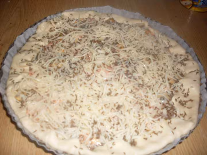 Quiche aux fruits mer