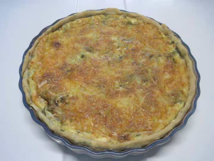 Quiche aux jeunes pousses d epinard