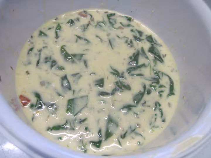 Quiche aux jeunes pousses d epinard
