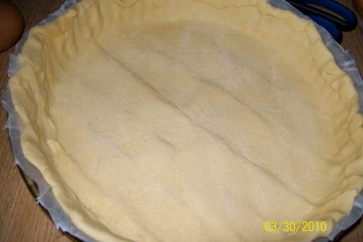 Quiche aux legumes et des de jambon