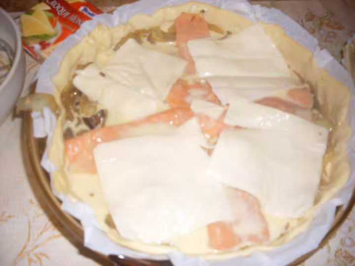 Quiche aux oignons amp saumon photo